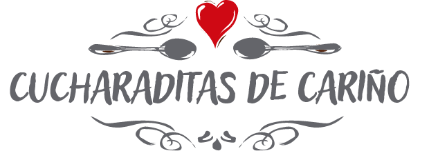 Ilustración de dos cucharas con un corazón rojo