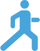 Ícono de persona caminando